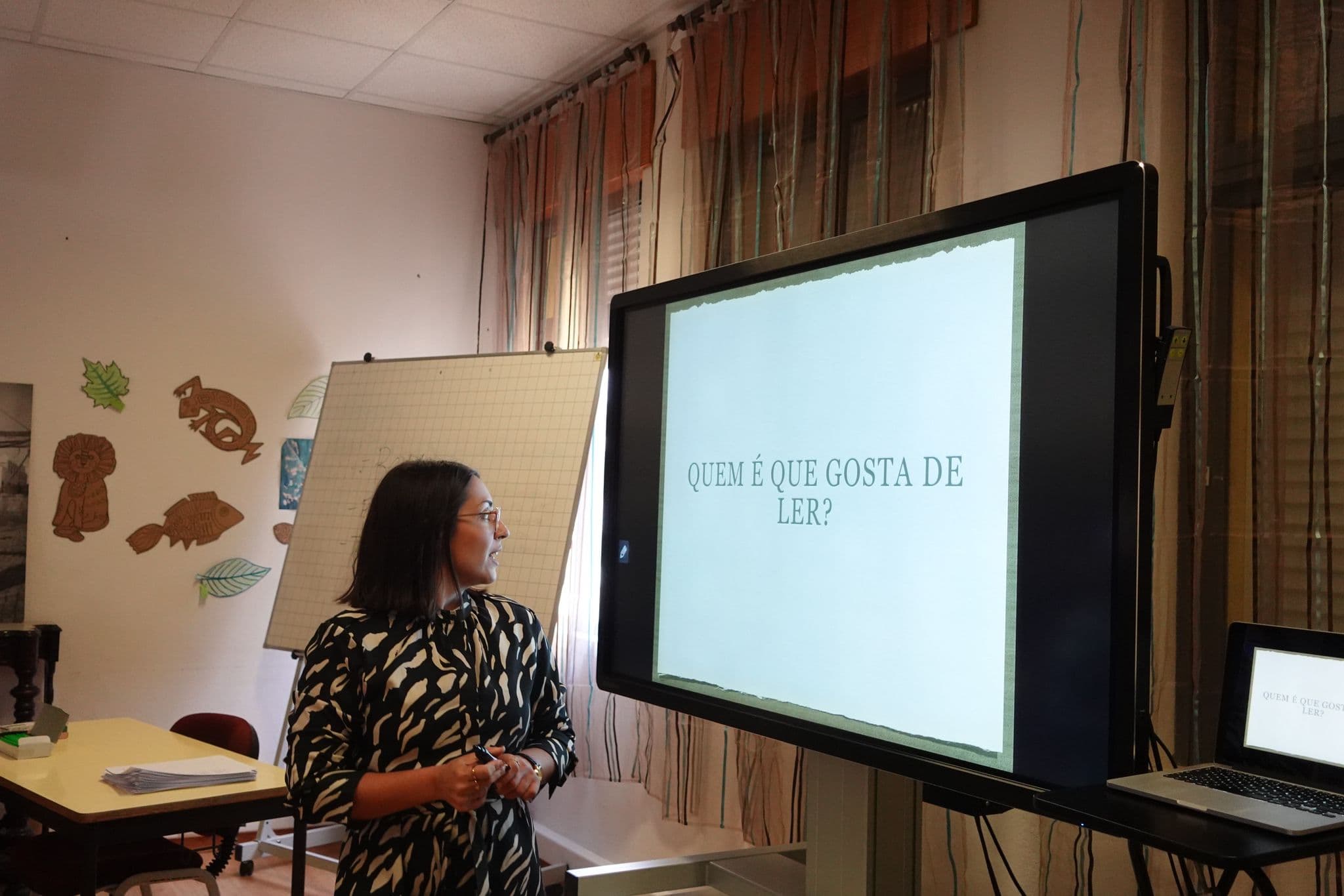 Sessão com estudantes